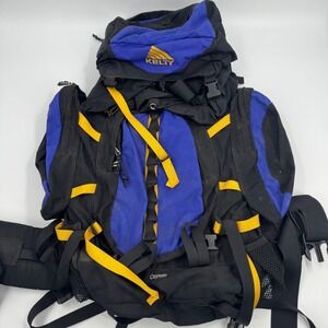 Kelty Coyote Backpack Royal Blue Black Yellow Hiking Camping Adventure Gear